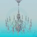 3d model Chandelier with candelabra - preview