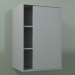 3d model Armario de pared con 1 puerta derecha (8CUCBDD01, Silver Grey C35, L 48, P 36, H 72 cm) - vista previa