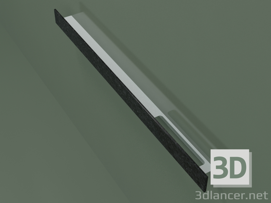 3d model Filolucido shelf (90S18D02, Nero Assoluto M03) - preview