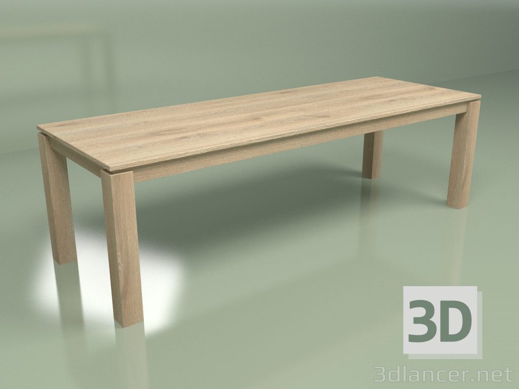 3d model Mesa de comedor de roble SIMPLE - vista previa