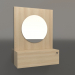 3d model Mirror ZL 15 (602x200x800, wood white) - preview