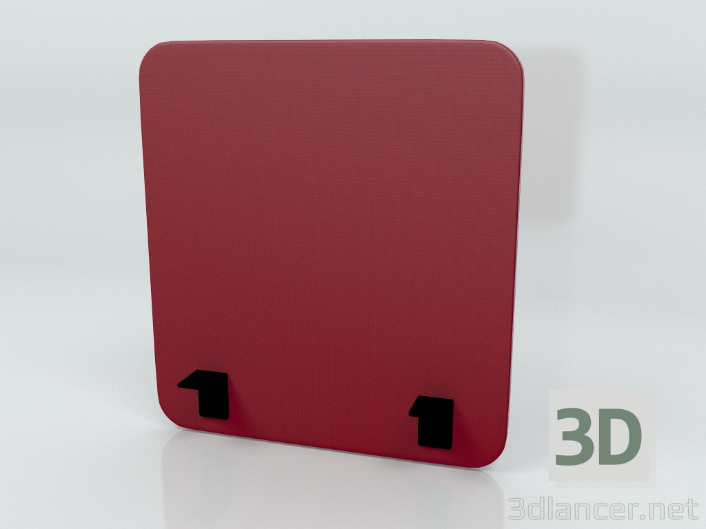 3d model Pantalla acústica Escritorio Single Side Twin ZUT60 (600x650) - vista previa