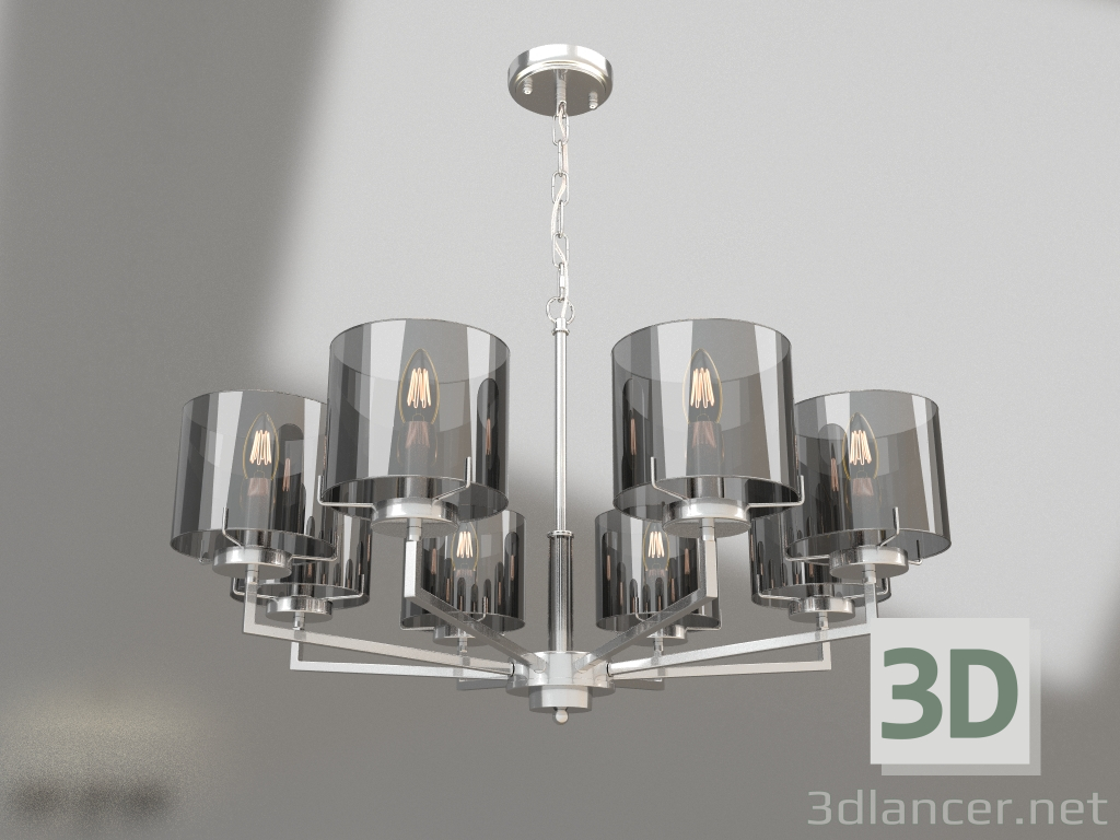 Modelo 3d Lustre Karen (FR5096PL-08CH) - preview