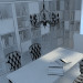 3d Library model buy - render