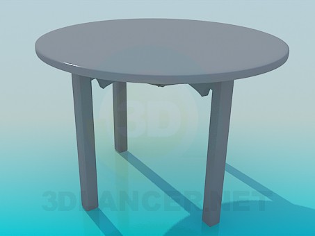 modèle 3D Table ronde - preview