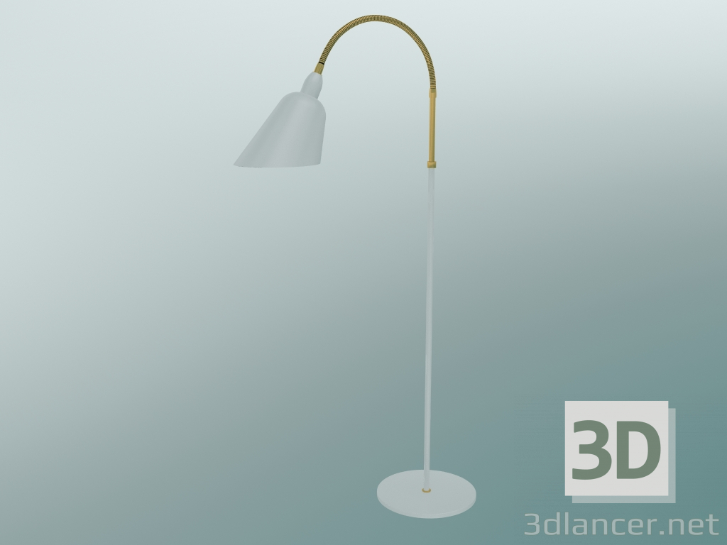 3D Modell Stehleuchte Bellevue (AJ7, White & Brass) - Vorschau