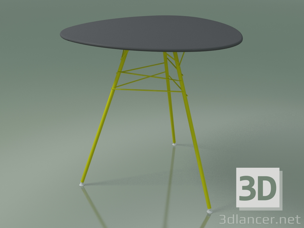 Modelo 3d Mesa de rua com tampo triangular 1812 (A 74 - D 79 cm, HPL, V37) - preview