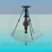 Modelo 3d Candelabro com prato de vidro - preview