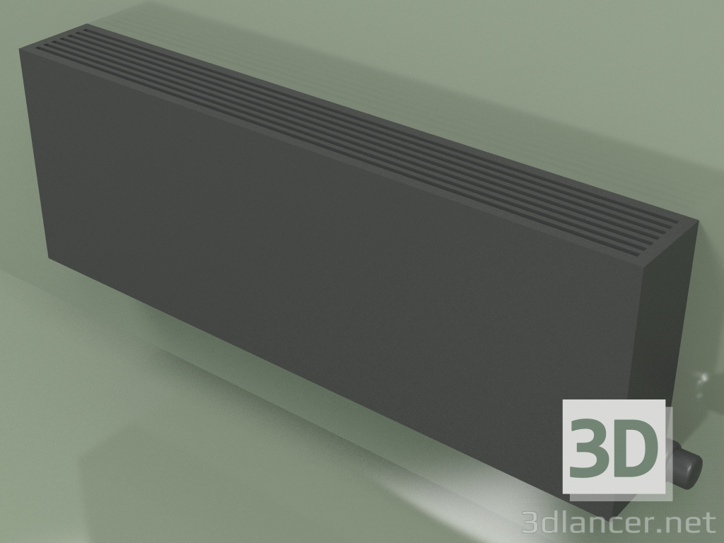 3D Modell Konvektor - Aura Slim Basic (350 x 1000 x 130, RAL 9005) - Vorschau