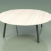 3d model Coffee table 012 (Metal Smoke, Weather Resistant White Colored Teak) - preview