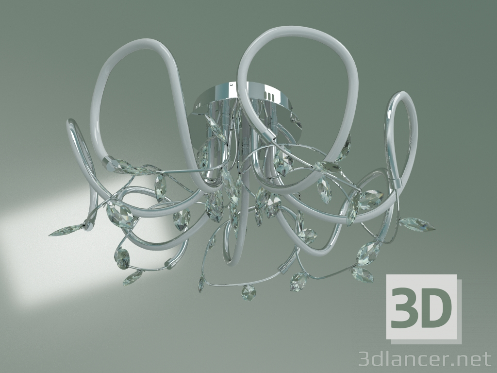 3d model Ceiling LED chandelier Irvine 90106-7 (chrome) - preview