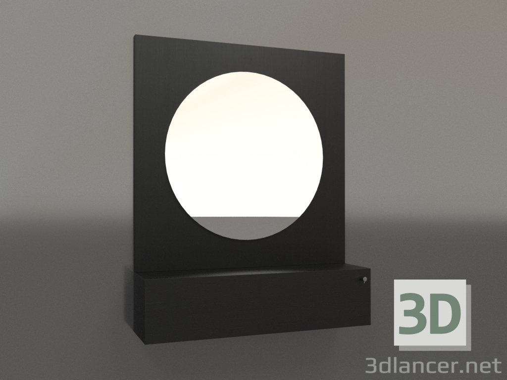 3d model Mirror ZL 15 (802x200x1000, wood black) - preview