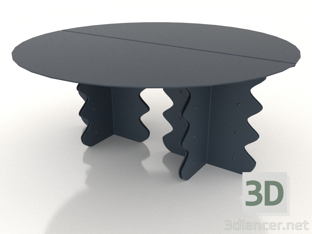 3d модель Стіл журнальний 85 x 36 cm (синій) – превью