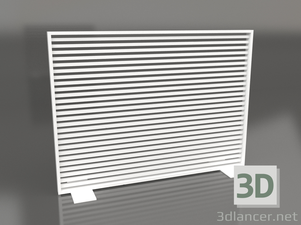 3d model Mampara de aluminio 150x110 (Blanco) - vista previa