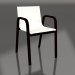 3d model Dining chair model 3 (Black) - preview