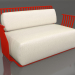 3d model 2-seater sofa (Red) - preview