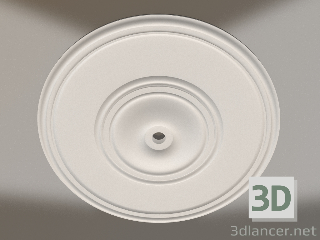 Modelo 3d Tomada de teto de gesso RP 017 D=640 - preview