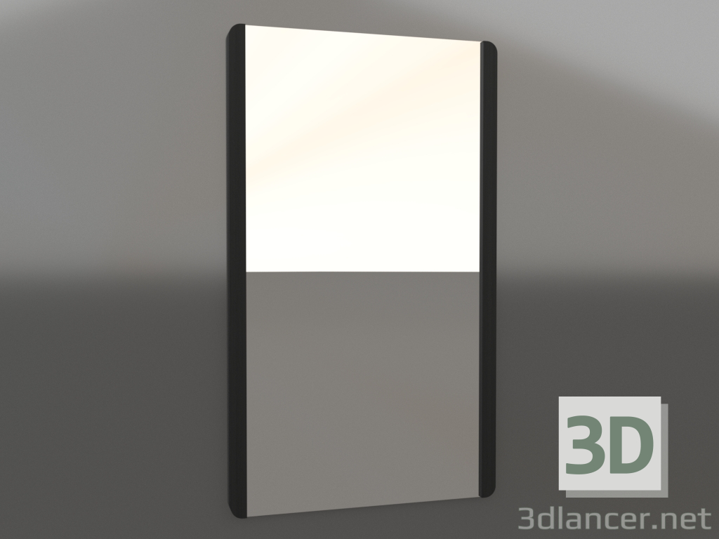 modèle 3D Miroir mural 1200x700 mm (noir RAL 9005) - preview