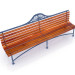 3d Park bench model buy - render