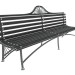 3d Park bench model buy - render