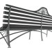 3d Park bench model buy - render