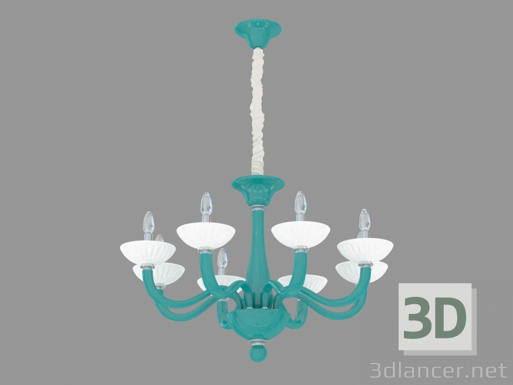 Modelo 3d vidro candelabro (S110242 8) - preview