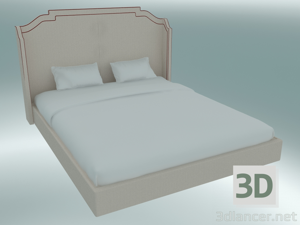 3d model Cama doble Beverly - vista previa