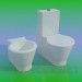 Modelo 3d WC - preview