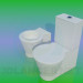 Modelo 3d WC - preview