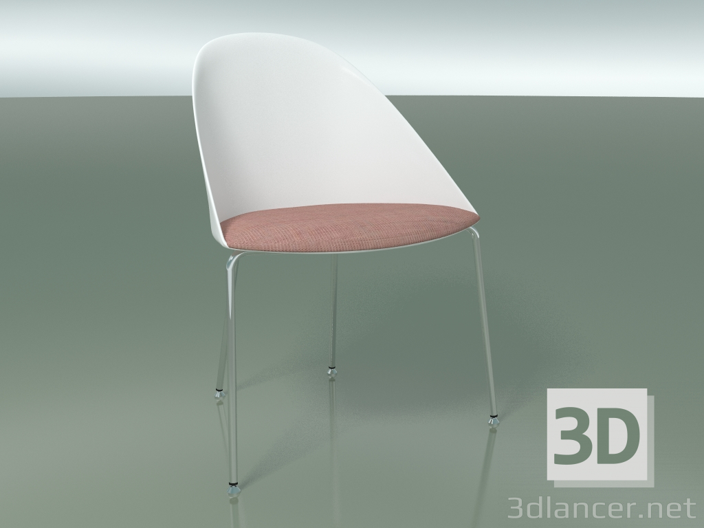 modello 3D Sedia 2201 (4 gambe, CRO, con cuscino, polipropilene PC00001) - anteprima