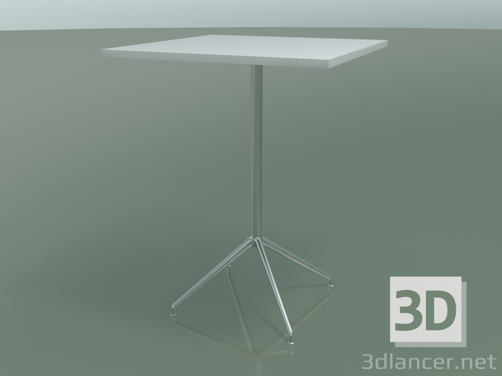 3D modeli Kare masa 5715, 5732 (H 104.5 - 79x79 cm, Beyaz, LU1) - önizleme