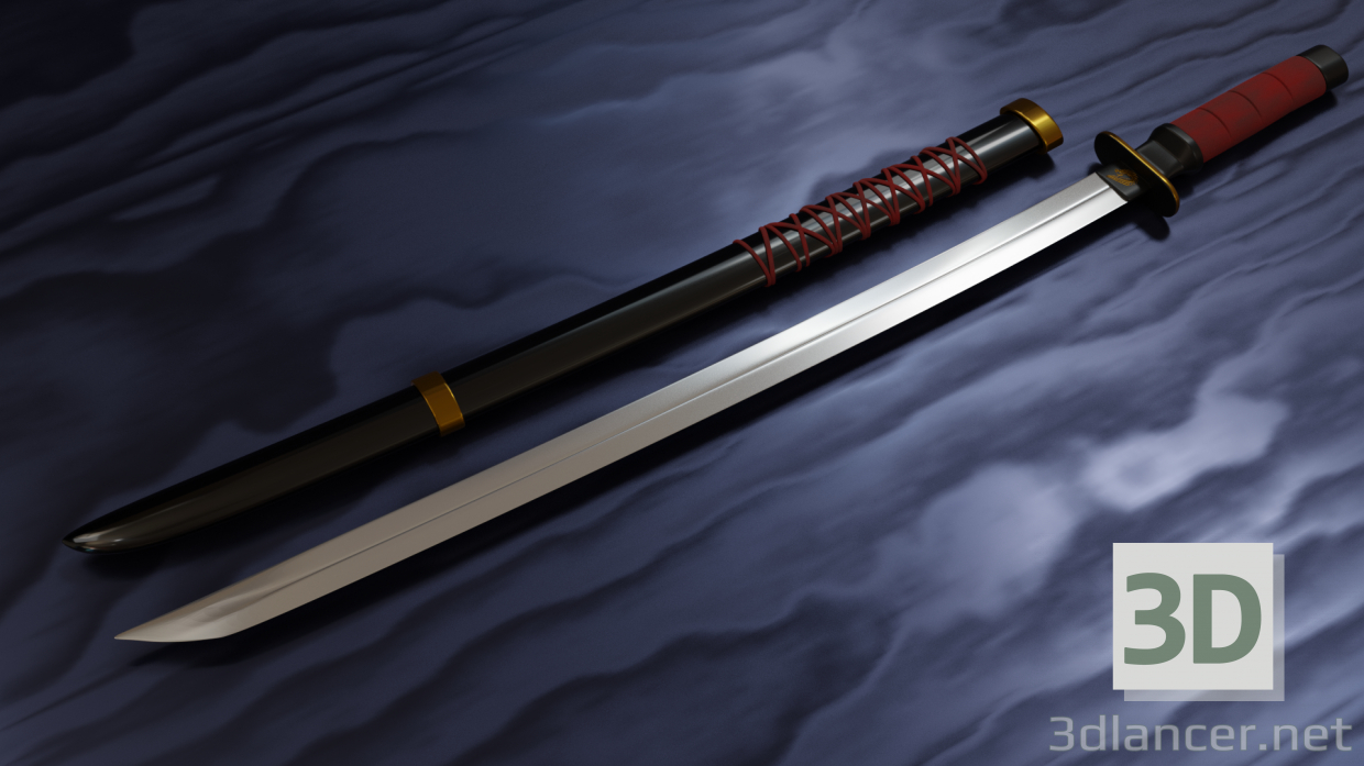 modèle 3D de Katana acheter - rendu