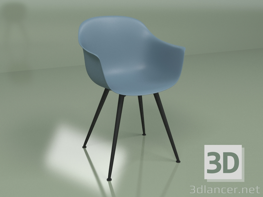 3d модель Стілець Anat Armchair 2.0 (синій, чорний) – превью