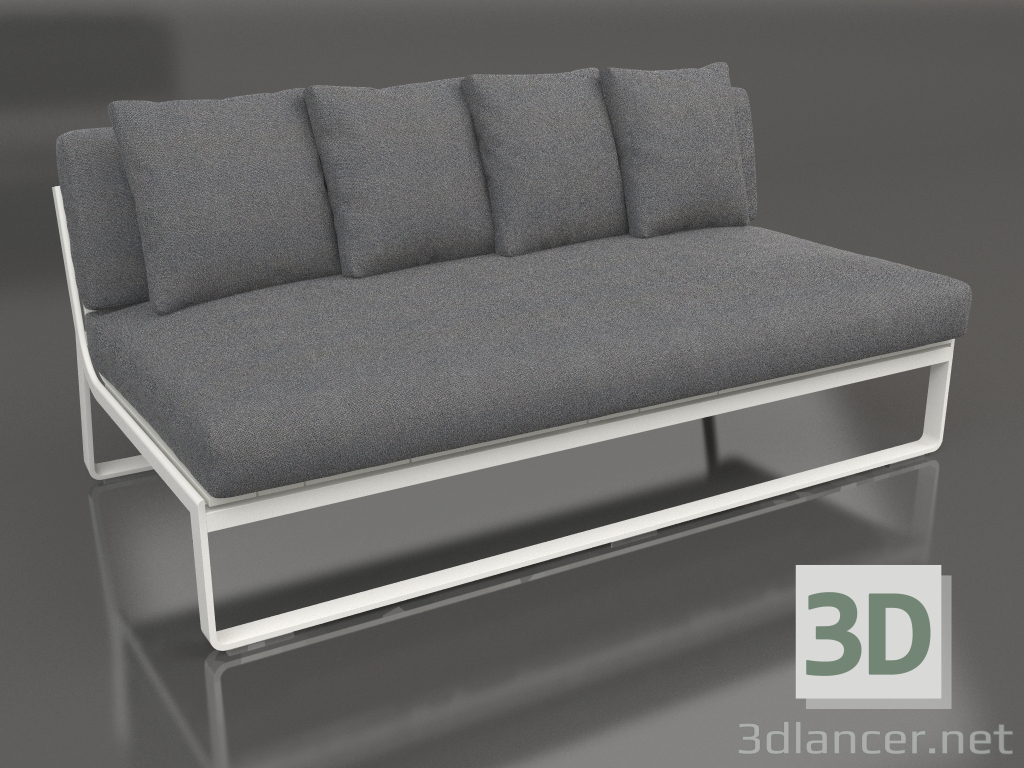 3d model Sofá modular sección 4 (gris ágata) - vista previa