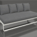 3d model Modular sofa, section 4 (Agate gray) - preview