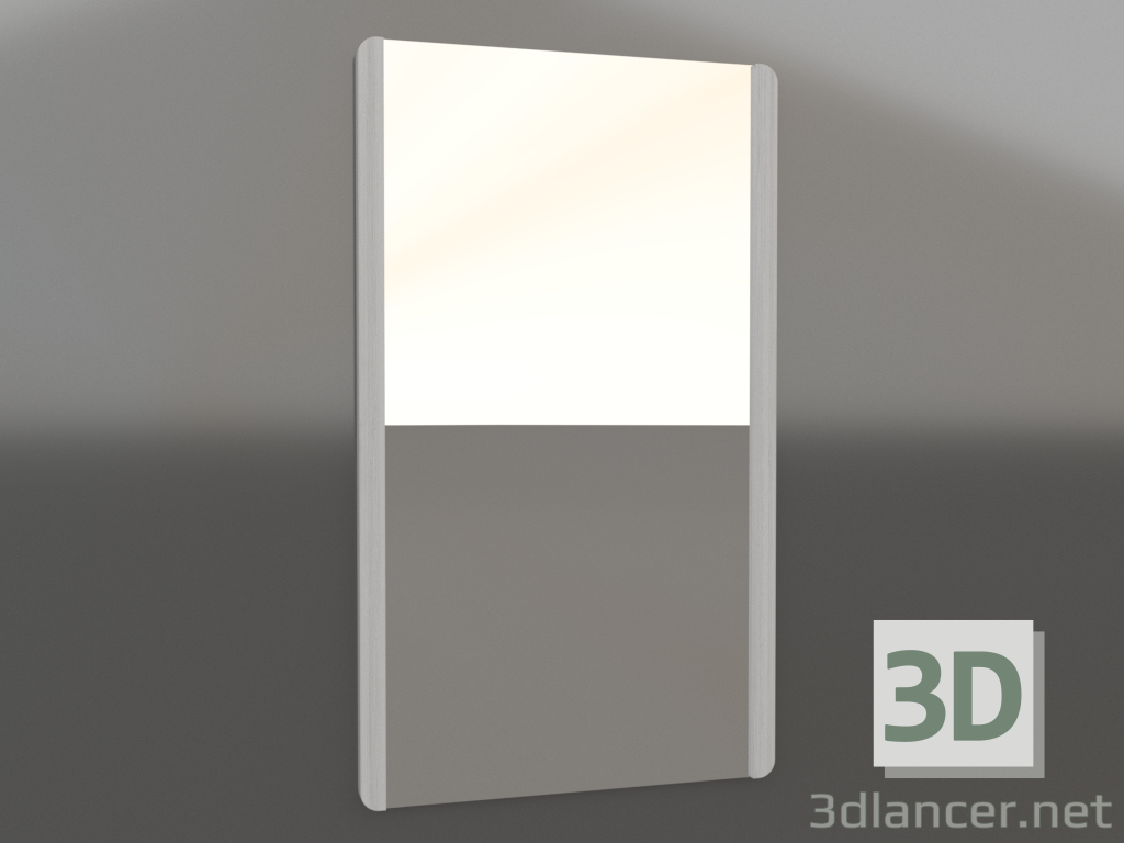 modello 3D Specchio da parete 1200x700 mm (bianco RAL 9010) - anteprima