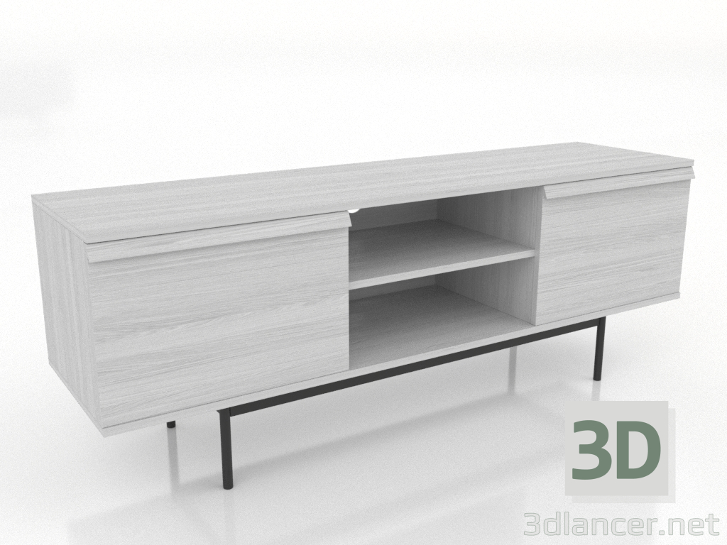 modello 3D OPEN 2 armadio 1500 mm (bianco RAL 9010) - anteprima modello 3D OPEN 2 armadio 1500 mm (bianco RAL 9010) - anteprima