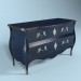 3d model Chest Blue Classic - preview