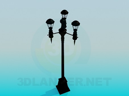 3d model Lamp street - preview