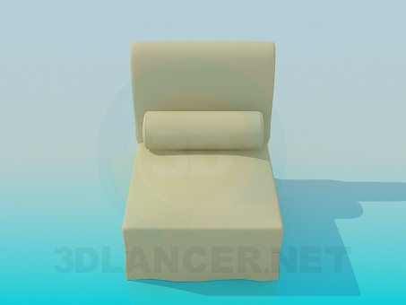 3d model Chair with roller - preview