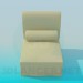 3d model Chair with roller - preview