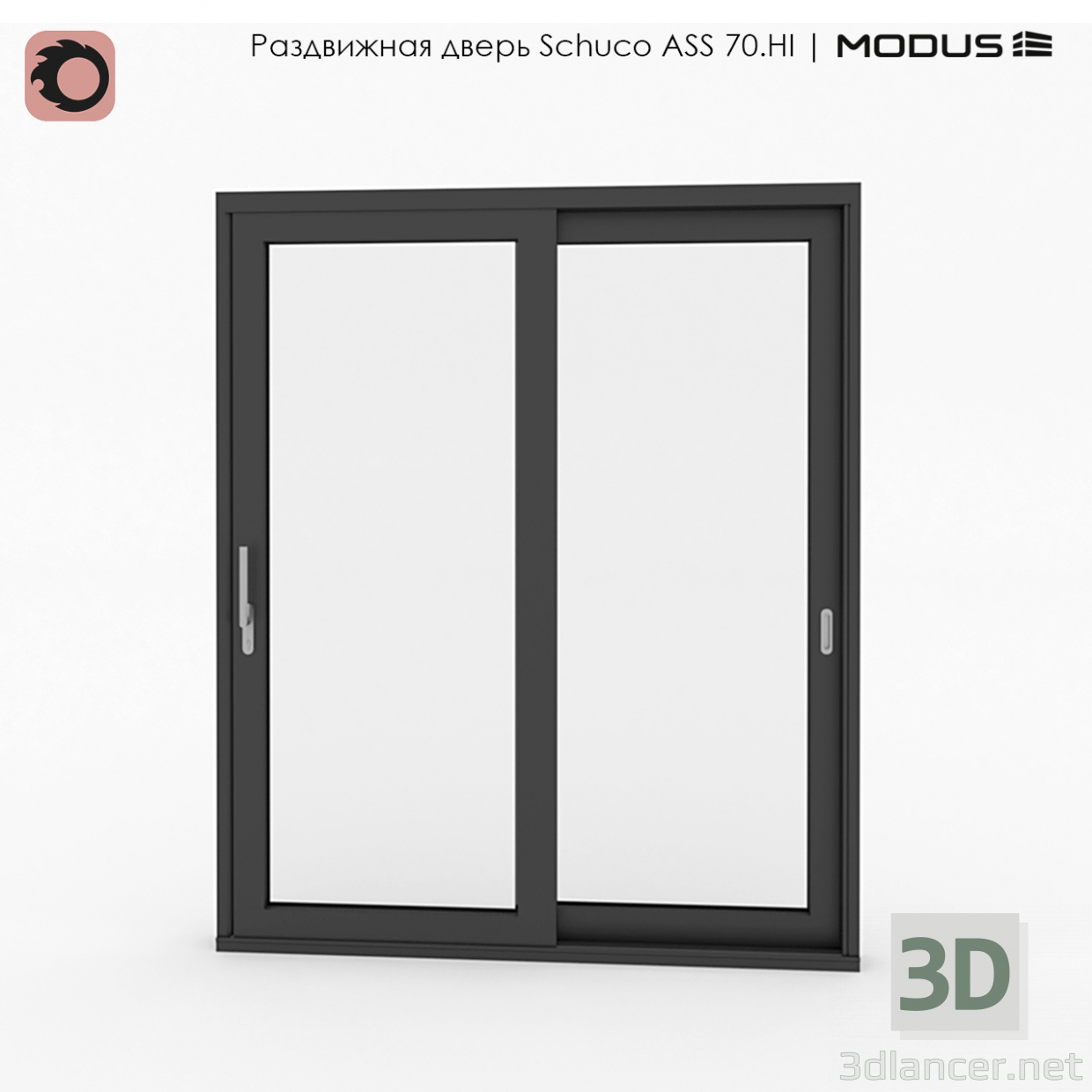 3d model Sliding door - preview