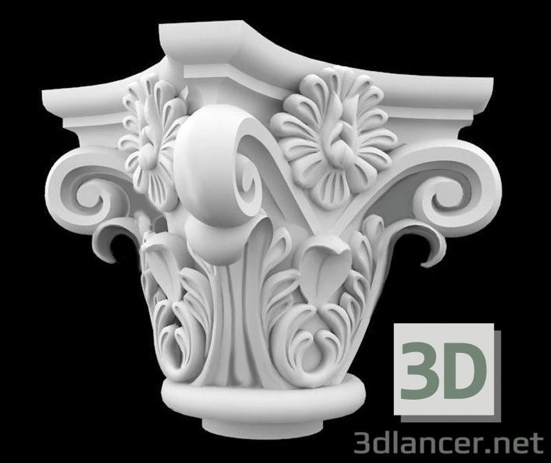 3d модель Капітель – превью