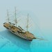 3D Modell Segelschiff - Vorschau