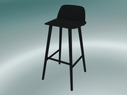 Tabouret de bar Nerd (75 cm, noir)