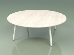 Стол кофейный 012 (Metal Milk, Weather Resistant White Coloured Teak)