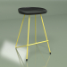 Modelo 3d Cadeira de meia barra Henry Hairpin (preto, amarelo) - preview