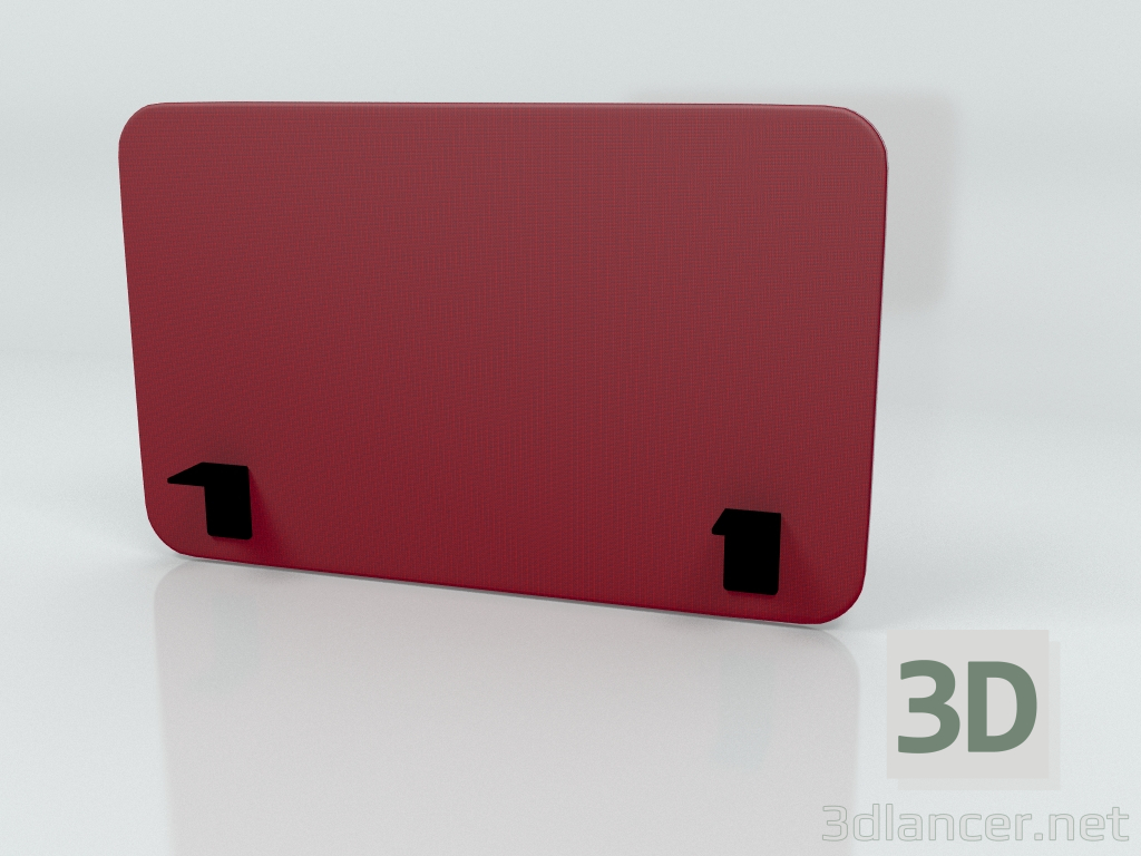 3d model Pantalla acústica Escritorio Single Side Twin ZUT30 (800x500) - vista previa