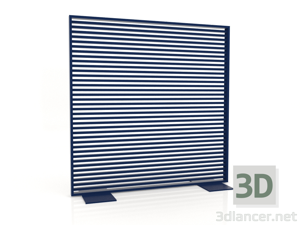 3d model Mampara de aluminio 150x150 (Azul noche) - vista previa