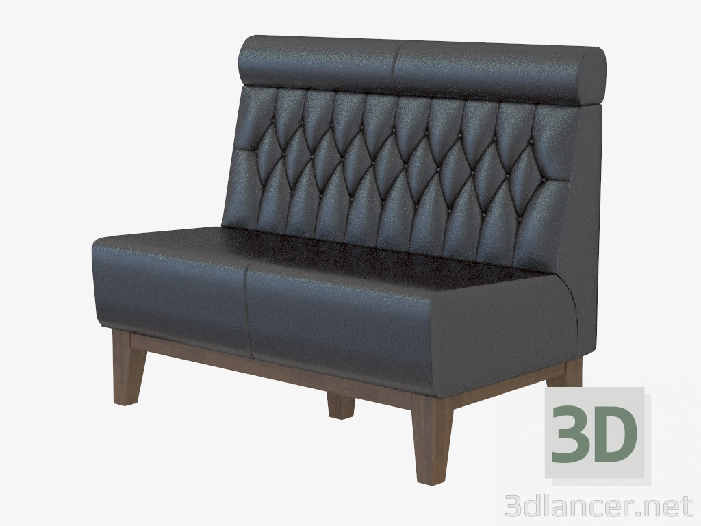 Modelo 3d Sofá de couro moderno Suzi Settee - preview